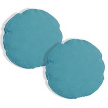Kit 2 Capas Para Almofada Redonda Veludo 50x50cm - 7 Decor Kit 2 Capas Para Almofada Redonda Veludo 50x50cm - 7 Decor