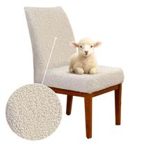 Kit 2 Capas para Cadeira de Jantar Confort Max Creme