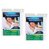 Kit 2 Capas para Fronha de Travesseiro Impermeável Vida Pratika Branco Kit 2 Capas para Fronha de Travesseiro Impermeável Vida Pratika Branco
