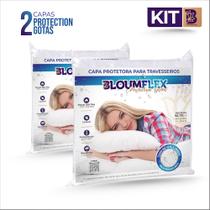 Kit 2 Capas Para Travesseiros Protéction Gotas - BloumFlex Kit 2 Capas Para Travesseiros Protéction Gotas - BloumFlex