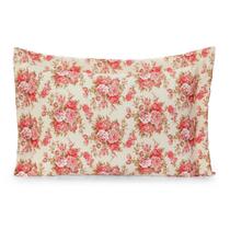 Kit 2 Capas Porta Travesseiros 180 Fios 70cm x 50cm Aba Estampada Algodão Floral Jornal Geométrico Kit 2 Capas Porta Travesseiros 180 Fios 70cm x 50cm Aba Estampada Algodão Floral Jornal Geométrico