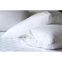 Kit 2 Capas Protetora Travesseiro 70cm x 50cm Repelente A Líquidos Percal 200 Fios 100% Algodão