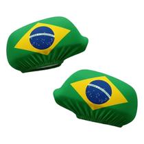 Kit 2 Capas Retrovisor Bandeira do Brasil Carros Copa Brasil Kit 2 Capas Retrovisor Bandeira do Brasil Carros Copa Brasil
