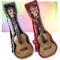 Kit 2 Capas Ukulele Concert 23 Polegadas JPG Cristal Cinza e Vermelha