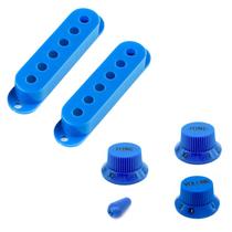 Kit 2 capinha captador 2 tone 1 knob volume ponta chave azul Kit 2 capinha captador 2 tone 1 knob volume ponta chave azul