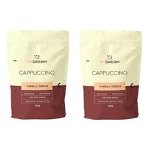 Kit 2 Cappuccino Cremoso em Pó Zero Baunilha My Dream 160g Kit 2 Cappuccino Cremoso em Pó Zero Baunilha My Dream 160g