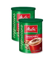 Kit 2 cappuccino solúvel tradicional melitta lata 200g Kit 2 cappuccino solúvel tradicional melitta lata 200g