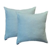 Kit 2 Capsa de Almofadas Decorativa Suede Premium Texturizado 50x50 Luxo Verde Água Kit 2 Capsa de Almofadas Decorativa Suede Premium Texturizado 50x50 Luxo Verde Água