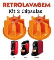 Kit 2 Cápsula Retrolavagem Cafeteira Três Corações Lov, Luna, Touch, Passione