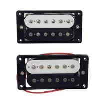 Kit 2 Captador Guitarra Humbucker Alnico V Zebra Preto Hook