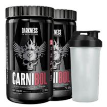Kit 2 Carnibol Isolado Chocolate 900g Coqueteleira Darkness