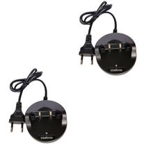Kit 2 Carregador Intelbras Modelo RC3002 Para Rádio
