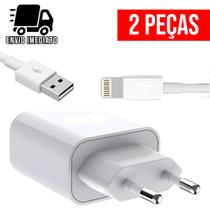 Kit 2 Carregador Rapido Tipo IP USB com Cabo Super Rapido 2.4A