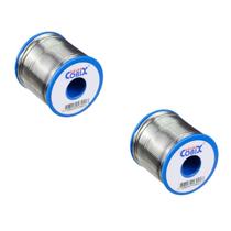 Kit 2 Carretéis de Solda em Fio 60x40 Estanho/Chumbo Fusão 198C 1,0mm 250g Cada Cobix Kit 2 Carretéis de Solda em Fio 60x40 Estanho/Chumbo Fusão 198C 1,0mm 250g Cada Cobix