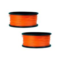 Kit 2 Carretel De Linha De Pedreiro Lisa 100 Metros Laranja