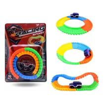 Kit 2 Carrinho E 2,8 Metros De Pista Trilha Maluca