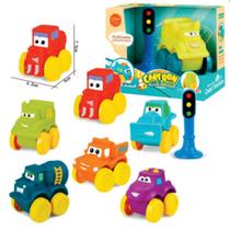 Kit 2 Carrinhos Baby Cartoon Soft Mordedor Infantil Brinquedo para Bebê Apertar Macio Sensorial Primeira Infância Presente Educativo Kit 2 Carrinhos Baby Cartoon Soft Mordedor Infantil Brinquedo para Bebê Apertar Macio Sensorial Primeira Infância Presente Educativo