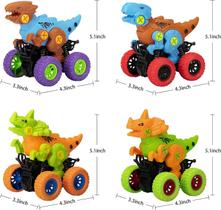 Kit 2 Carrinhos Friccao Dinossauro Desmontavel