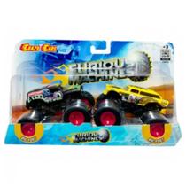 Kit 2 Carrinhos Furious Machine Monster Truck + Grave Digger - 619205424704