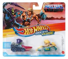 Kit 2 Carrinhos Hot Wheels Racerverse Skeletor E HeMan Mattel Kit 2 Carrinhos Hot Wheels Racerverse Skeletor E HeMan Mattel