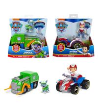 Kit 2 Carrinhos Veículo com Boneco Patrulha Canina - Sunny Personagens:Rocky+Ryder