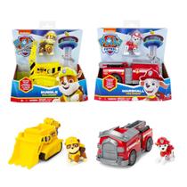 Kit 2 Carrinhos Veículo com Boneco Patrulha Canina - Sunny Personagens:Rubble+Marshall Kit 2 Carrinhos Veículo com Boneco Patrulha Canina - Sunny Personagens:Rubble+Marshall