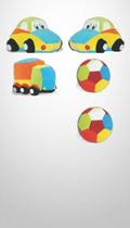 Kit 2 Carros, 1 Caminhão e 1 Bola Pelúcia Kit 2 Carros, 1 Caminhão e 1 Bola Pelúcia