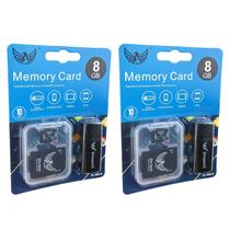 Kit 2 Cartão de Memória 8Gb Micro Sd Classe 10 Com 2 Adaptadores Para Utilizar em Diversos Dispositivos