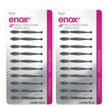 Kit 2 Cartela Pinça Reta Aço Niquelado Com 10Un - Enox Kit 2 Cartela Pinça Reta Aço Niquelado Com 10Un - Enox