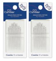 Kit 2 cartelas de Agulha de Mão para Costura Coats BA50000 c/ 12 unidades cada Kit 2 cartelas de Agulha de Mão para Costura Coats BA50000 c/ 12 unidades cada