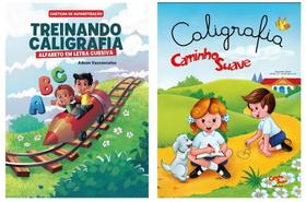 Kit 2 Cartilhas De Aprendizagem - Treinando Caligrafia: Alfabeto Letra Cursiva + Cartilha Caminho Suave Caligrafia Kit 2 Cartilhas De Aprendizagem - Treinando Caligrafia: Alfabeto Letra Cursiva + Cartilha Caminho Suave Caligrafia
