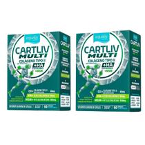 Kit 2 Cartliv Multi 60 Cáps Colágeno Tipo2 Hialurônico Msm Equaliv Kit 2 Cartliv Multi 60 Cáps Colágeno Tipo2 Hialurônico Msm Equaliv