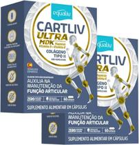 Kit 2 Cartliv Ultra MDK 60 Caps Colágeno Tipo II - Equaliv