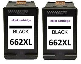 Kit 2 cartucho de tinta compatível 662xl 662 preto/black