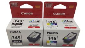 Kit 2 cartuchos de tinta canon pg145xl e cl146xl Kit 2 cartuchos de tinta canon pg145xl e cl146xl