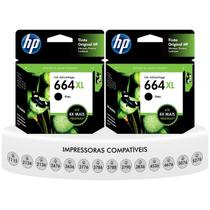 Kit 2 Cartuchos Preto НР 664 Xl Original Impressoras DeskJet Ink Advantage 2136 2676 3776 5076 5276