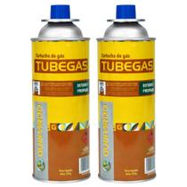 Kit 2 Cartuchos Refil Tube Gás 227g Para Fogareiro Guepardo Kit 2 Cartuchos Refil Tube Gás 227g Para Fogareiro Guepardo
