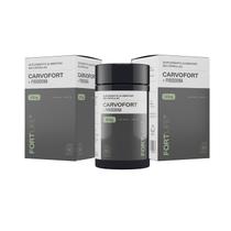 Kit 2 CarvoFort Piridoxina 1X + Carvão Ativado 500mg 60 Cápsulas FortLife