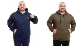 Kit 2 Casacos Blusas Moletom De Frio Plus Size G1 G2 G3