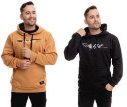 Kit 2 Casacos Blusas Moletom Peluciado De Frio Top Flero