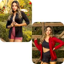 Kit 2 Casacos feminino proteção solar UV 50+ FPS