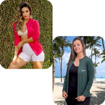 Kit 2 Casacos feminino proteção solar UV 50+ FPS