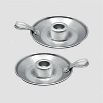 Kit 2 Castiçal Porta Vela Suporte Vela Palito Em Alumínio