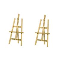 KIT 2 Cavaletes de Mesa Para Pintura 4105 Madeira Pinus Cor Natural 75 cm - SOUZA KIT 2 Cavaletes de Mesa Para Pintura 4105 Madeira Pinus Cor Natural 75 cm - SOUZA