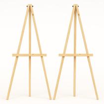 Kit 2 Cavaletes Madeira Pinus 90cm Tripé