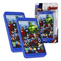 Kit 2 Celular Smartphone Brinquedo Infantil Musical Com Som Vingadores Frozen