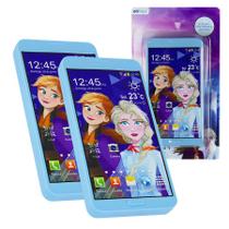 Kit 2 Celular Smartphone Brinquedo Infantil Musical Com Som Vingadores Frozen