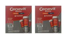 Kit 2 Cenevit Vit C, Zinco + Imunidade Laranja 30 Comp