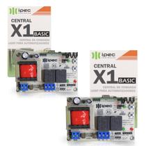 Kit 2 Central Placa Motor Comando Universal Eletrônico X1 Kit 2 Central Placa Motor Comando Universal Eletrônico X1