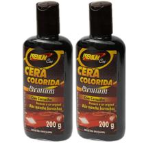 Kit 2 Cera Colorida Preta c/ Carnaúba Premium Car - Lubsil